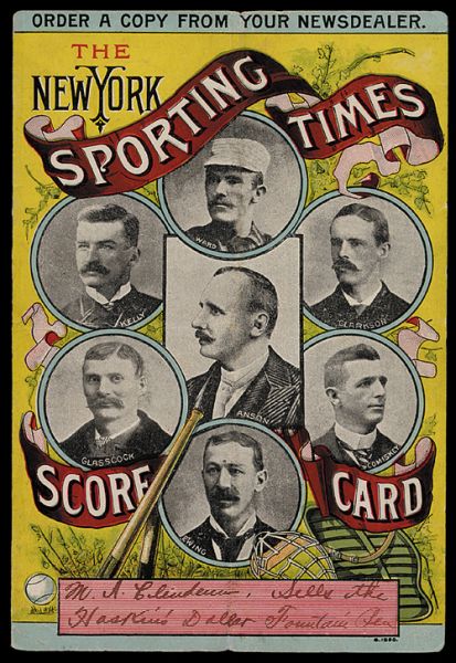 1890s New York Sporting Times Scorecard